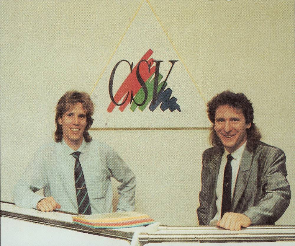 Geschäftsführer Jörg Pattke und Axel Hoppe 1990